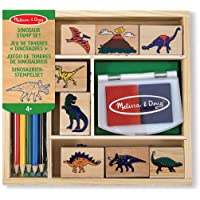 Los mejores  - Melissa &amp- Doug- Wooden Stamp Set Dinosaurs Juego de Sellos de Madera Dinosaurios- Multicolor (1633)